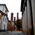 fotografía de torres medievales de Pavia